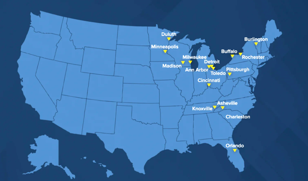 List of Cities that will do well in climate change