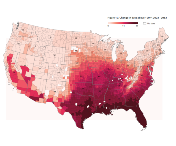 USA Map shows how many 