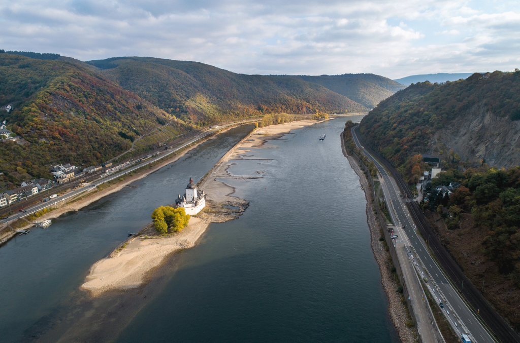 Rhine River Drought Germany